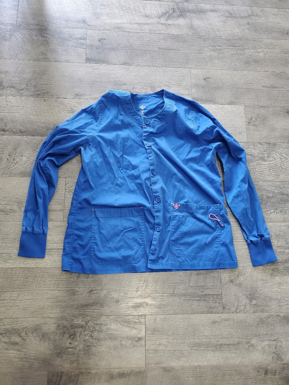 Royal Blue Med Couture Scrub Jacket